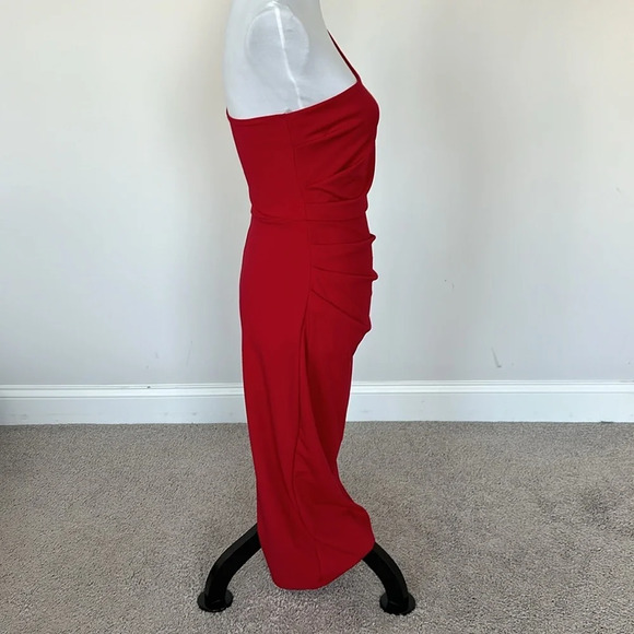 NWT Windsor Red One Shoulder Dress Sz SM - Picture 4 of 6